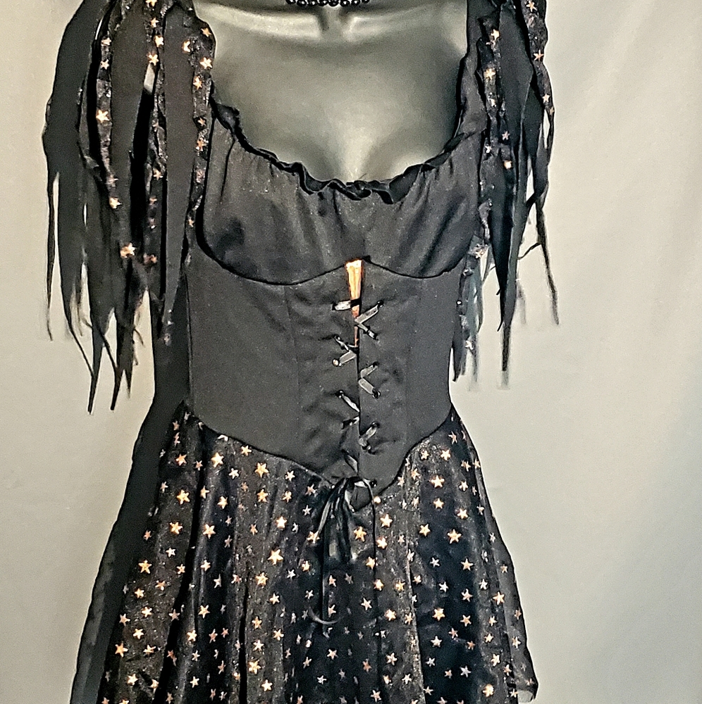 Cinema Secrets Halloween Orange Black Costume